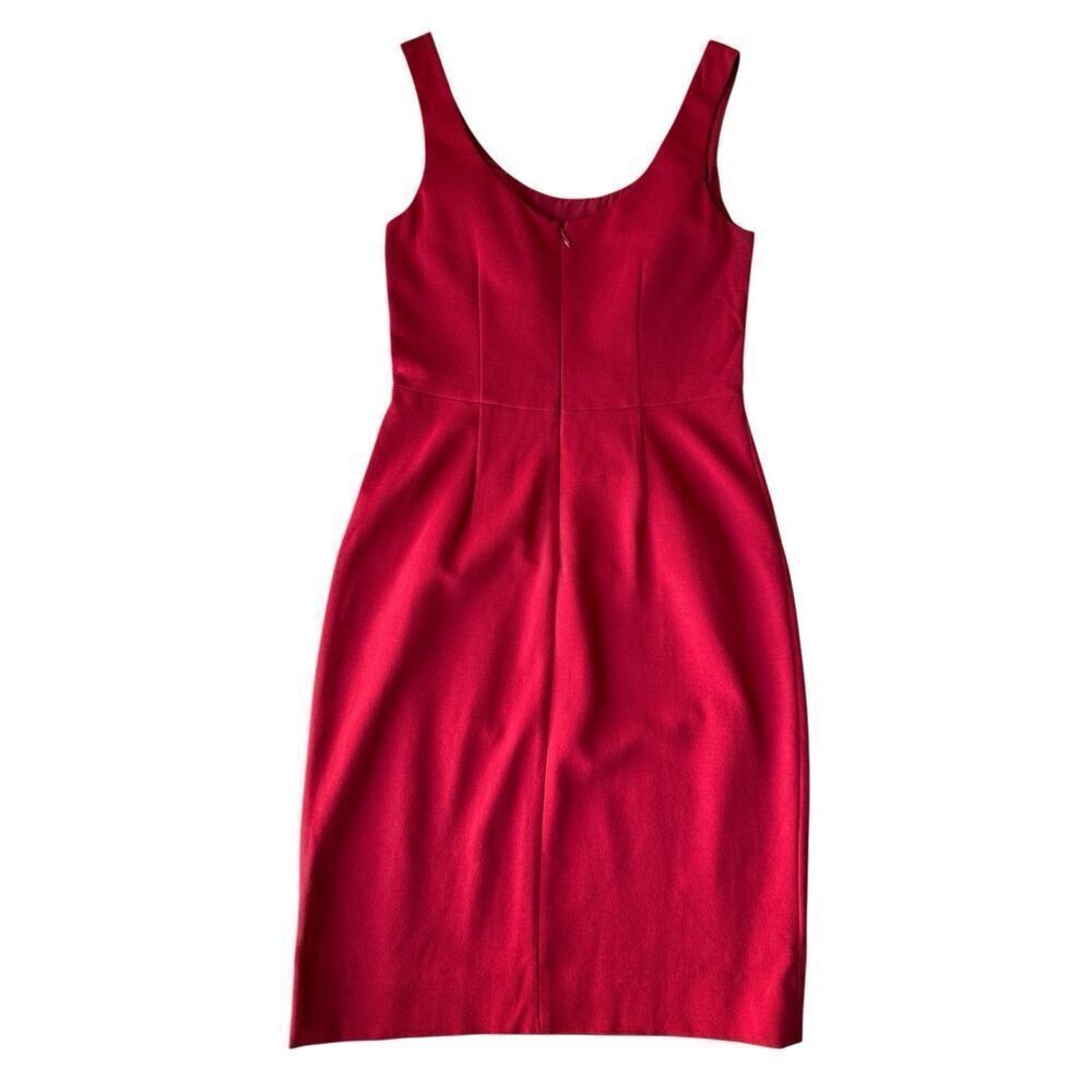 Diane von Furstenberg Red Geovana Sheath Sleeveless Dress Size 2 - Picture 8 of 13